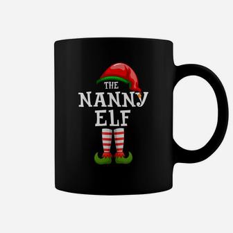 The Nanny Elf Family Matching Christmas Group Gifts Pajama Coffee Mug | Crazezy