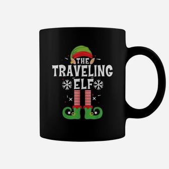 The Traveling Elf Christmas Family Matching Pajamas Elf Ears Coffee Mug | Crazezy