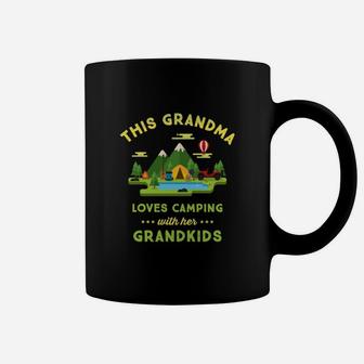 This Grandma Loves Camping With Her Grandkids Coffee Mug | Crazezy