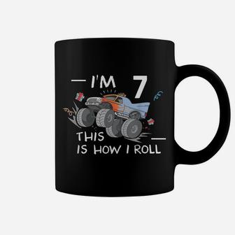 This Is How I Roll Monster Truck 7Th Birthday Children Gift Coffee Mug | Crazezy AU