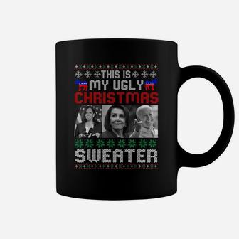 This Is My Ugly Christmas Anti-Biden Sweater Christmas Gifts Coffee Mug | Crazezy