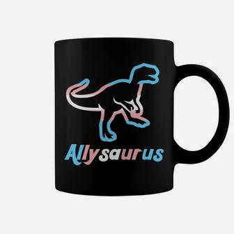 Trans Ally Allysaurus Gay Pride Lgbtq Trans Flag Dinosaur Sweatshirt Coffee Mug | Crazezy
