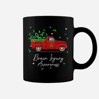 Truck Carrying Green Ribbon Brain Injury Awareness Coffee Mug | Crazezy