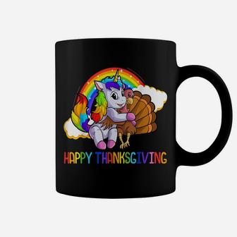 Unicorn Thanksgiving Shirt For Girls Pilgrim Cute Turkey Coffee Mug | Crazezy
