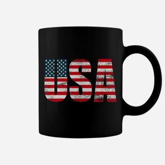 Usa American Flag, Red White & Blue, Stars & Stripes, July 4 Coffee Mug | Crazezy DE