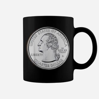 Usa Quarter Dollar Tshirt 25 Cents America United States Coffee Mug | Crazezy