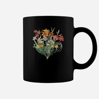 Variety Of Lillies Graphic Flower Print Flowered Coffee Mug | Crazezy AU