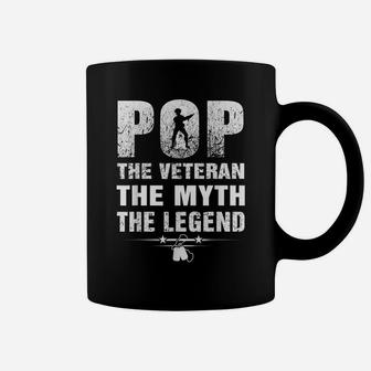 Veteran 365 Vintage Pop Veteran The Legend Tee Fathers Day Coffee Mug | Crazezy