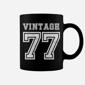 Vintage 77 1977 Birthday Gift Age Year Old Cute Funny Coffee Mug | Crazezy