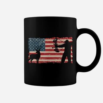 Vintage American Flag Archery Bow Hunting - Bowhunting Coffee Mug | Crazezy UK