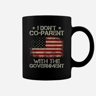 Vintage American Flag I Don’T Coparent With The Government Coffee Mug | Crazezy