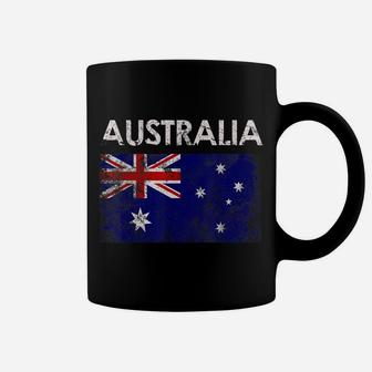 Vintage Australia Australian Flag Pride Gift Coffee Mug | Crazezy