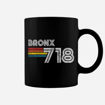 Vintage Bronx | Proud 718 New York City State Gift Coffee Mug | Crazezy