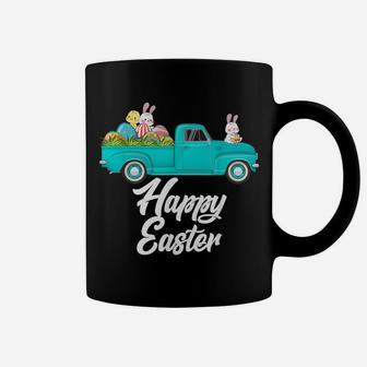 Vintage Easter Truck Bunny Eggs - Red Truck With Egg Hunting Coffee Mug | Crazezy