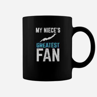 Vintage Graphic My Niece Greatest Fan Swimming Coffee Mug | Crazezy DE