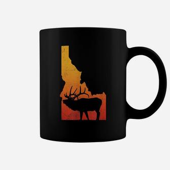 Vintage Idaho Elk - Retro Outdoors Hunting Tee Coffee Mug | Crazezy