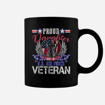 Vintage Proud Daughter Of A US Air Force Veteran Gift Coffee Mug | Crazezy