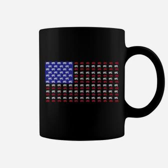 Vintage Rv American Flag | Usa Motorhome Owner Gift Coffee Mug | Crazezy