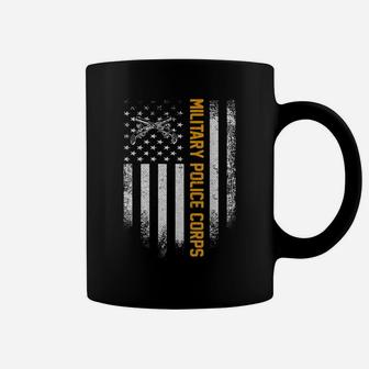 Vintage Usa Military Police Corps American Flag Patriotic Coffee Mug | Crazezy DE