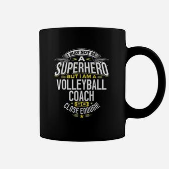 Volleyball Coach Gift Superhero Volleyball Coffee Mug | Crazezy UK