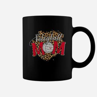 Volleyball Mom Leopard Lover Mother Mummy Supporter Gift Coffee Mug | Crazezy UK