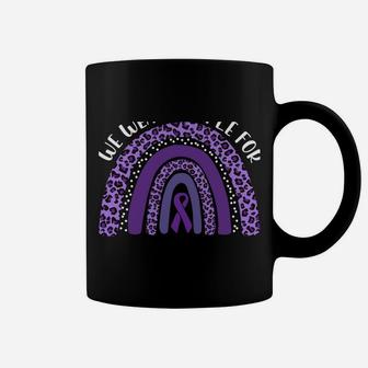 We Wear Purple For Prematurity Awareness Rianbow Ribbon Coffee Mug | Crazezy