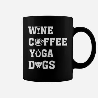 Wine Coffee Yoga Dogs Yogi Love Wine Coffee Mug | Crazezy