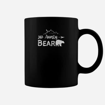 Womens Aunty Bear Matching Family Aunt And Uncle Camping Gift Coffee Mug | Crazezy