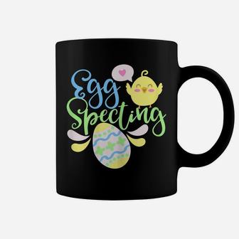 Womens Egg-Specting Easter Pregnancy Baby Announcement Shirt Coffee Mug | Crazezy