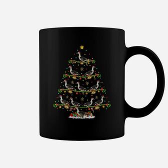 Womens Funny Xmas Lighting Santa Muscovy Duck Christmas Tree Coffee Mug | Crazezy