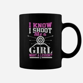Womens Girls Archery Bow Hunting Mom Teen Gift Coffee Mug | Crazezy UK