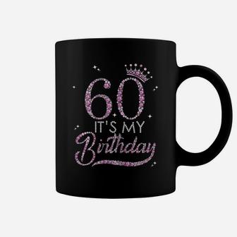 Womens It's My 60Th Birthday Queen 60 Years Old Shoes Crown Diamond Coffee Mug | Crazezy CA