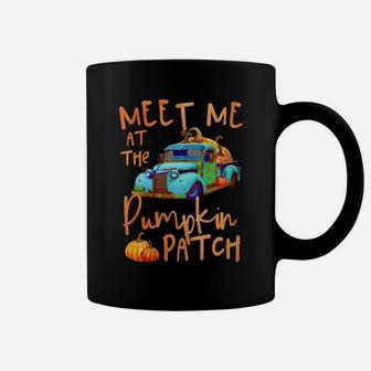 Womens Meet Me At The Pumpkin Patch Pickup Truck Autumn Fall Coffee Mug | Crazezy DE