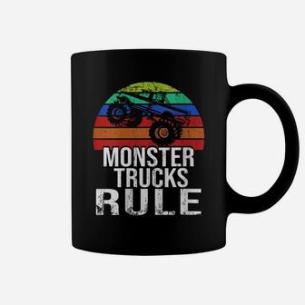 Womens Monster Trucks Rule Monster Truck Jam Coffee Mug | Crazezy UK