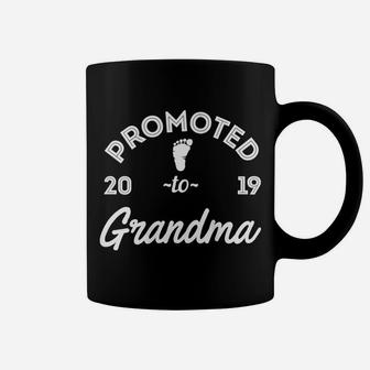 Womens Promoted To Grandma 2019 Coffee Mug | Crazezy
