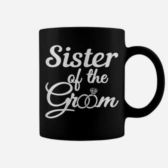 Womens Sister Of The Groom, Wedding, Bridal Shower Party, Matching Coffee Mug | Crazezy