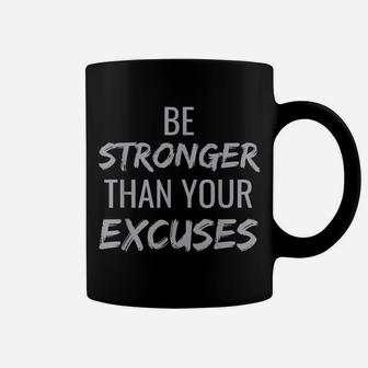 Workout Sweat Progress Fitness Hidden Message Be Stronger Coffee Mug | Crazezy