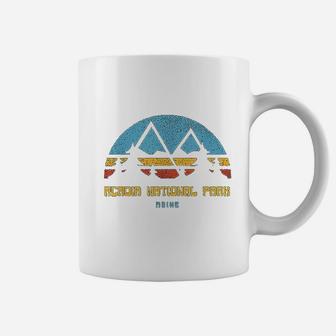 Acadia National Park Maine Retro Vintage Hiking Gift Coffee Mug | Crazezy CA