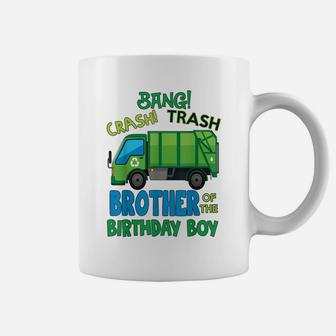 Bang Crash Trash Brother Garbage Truck Birthday Family Party Coffee Mug | Crazezy CA