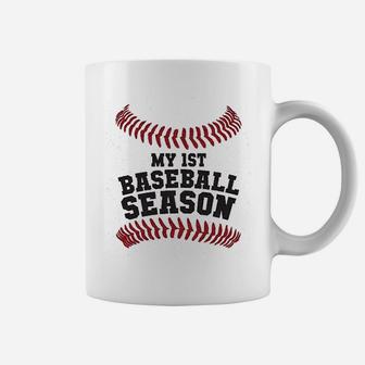 Baseball Themed My First Baseball Season Coffee Mug | Crazezy