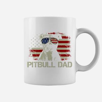 Best Pitbull Dad Ever Shirt American Flag 4Th Of July Gift Sweatshirt Coffee Mug | Crazezy