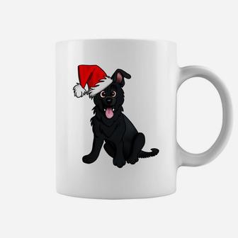 Black German Shepherd Christmas Puppy Sweatshirt Coffee Mug | Crazezy