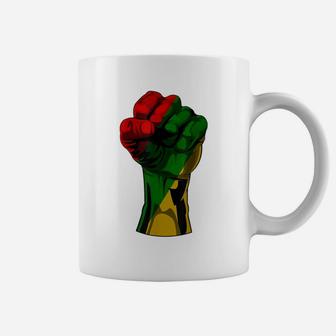 Black History Month T Shirt Fist Gift Women Men Kids Coffee Mug | Crazezy
