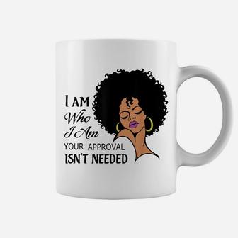 Black Queen Lady Curly Natural Afro African American Ladies Coffee Mug | Crazezy