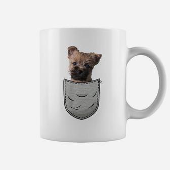 Cairn Terrier Puppy Chest Pocket Dog Lover & Owner Coffee Mug | Crazezy