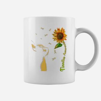 Cat Sunflower Tinnitus Awareness Coffee Mug | Crazezy UK