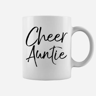 Cute Cheerleader Aunt Gift For Cheerleader Aunt Cheer Auntie Coffee Mug | Crazezy