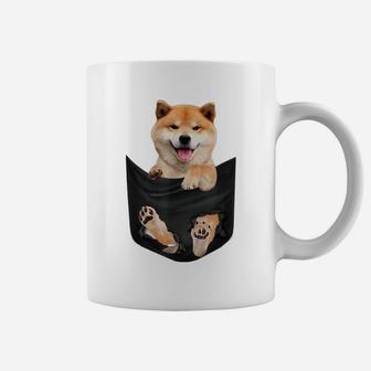 Cute Shiba Inu In Your Pocket Akita Dog Lover Owner Coffee Mug | Crazezy CA