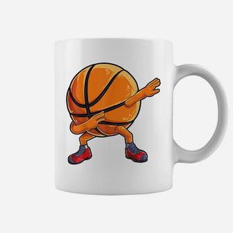 Dabbing Basketball Ball T Shirt Kids Boys Dab Dance Gifts Coffee Mug | Crazezy