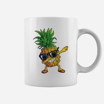Dabbing Pineapple Sunglasses T Shirt Aloha Beaches Hawaii Coffee Mug | Crazezy CA